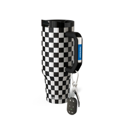 Thicc Buddy 40oz | Black & White Checkered
